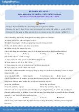 Đề thi học kì 1 KHTN 6 - Chân trời sáng tạo - Đề số 1